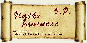 Vlajko Paninčić vizit kartica